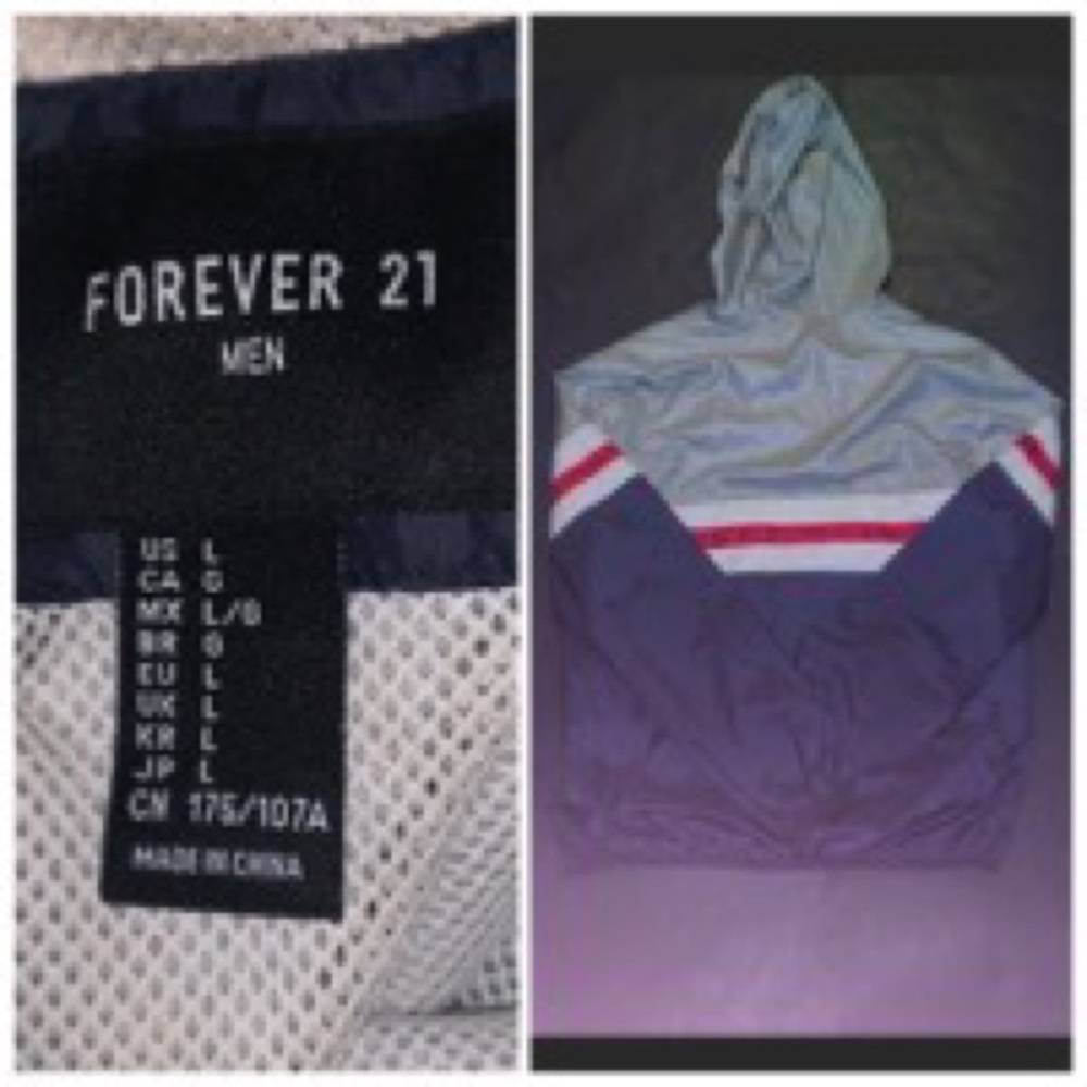 Forever 21 Half Zip Windbreaker Jacket